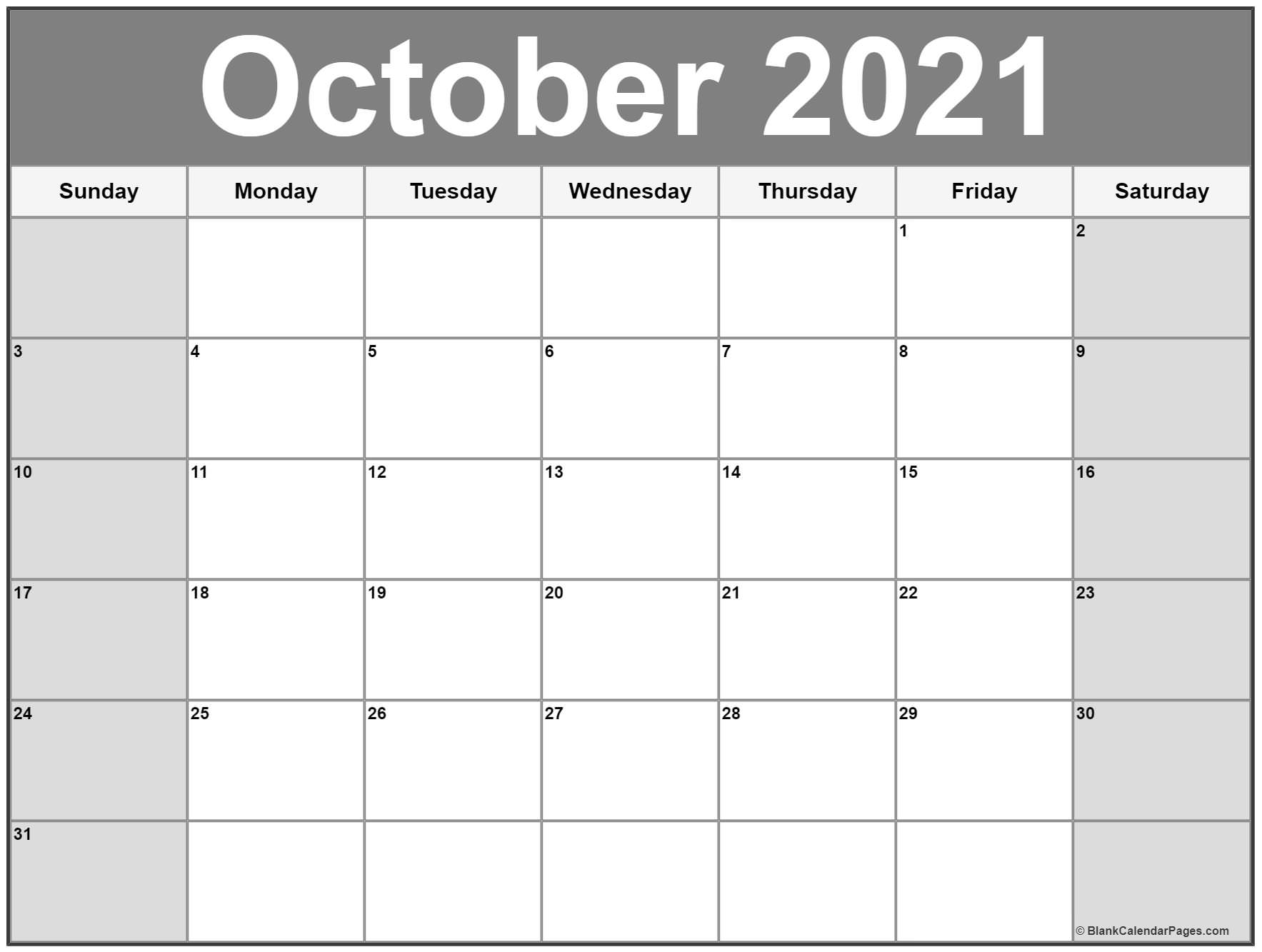 october 2021 calendar free printable calendar templates