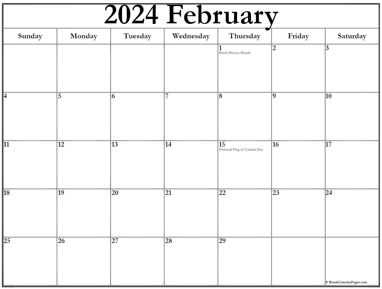 Collection Of February 2020 Calendars With Holidays