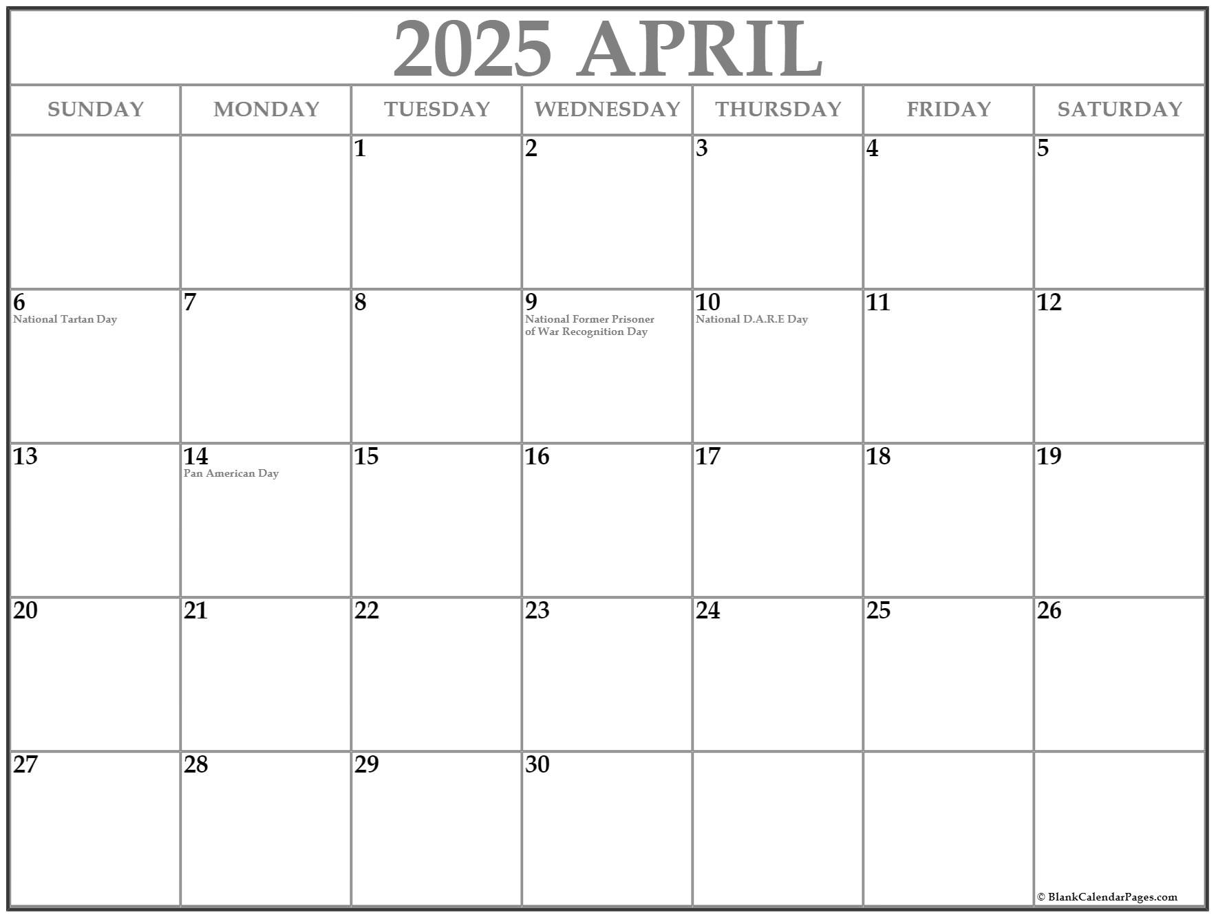 april-2025-with-holidays-calendar