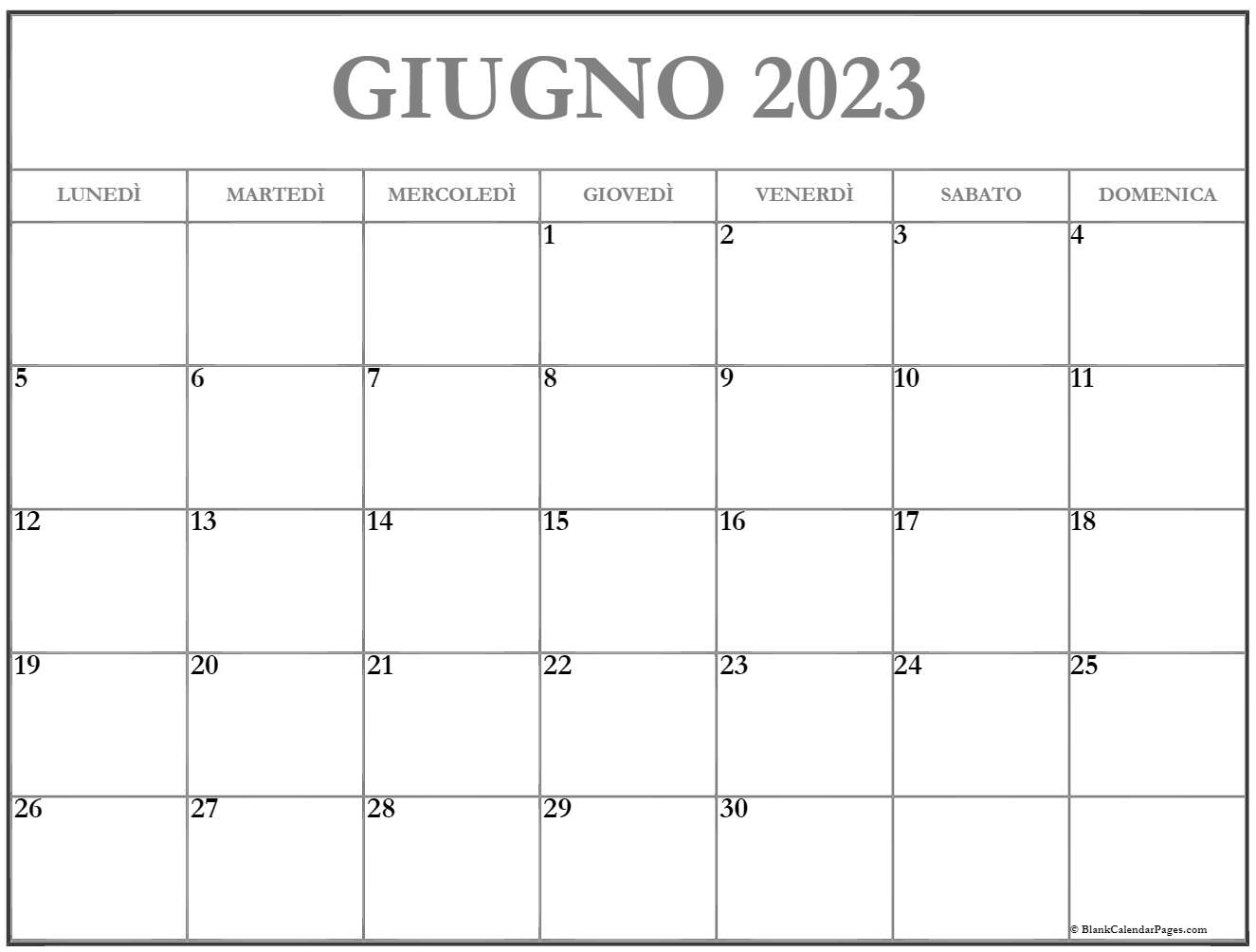 Calendario Mese Giugno 2023 Da Stampare Pdf IMAGESEE