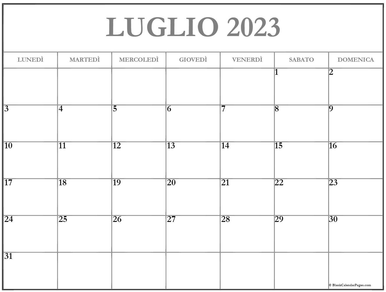 Calendario 2023 Italiano Da Stampare Get Latest News 2023 Update