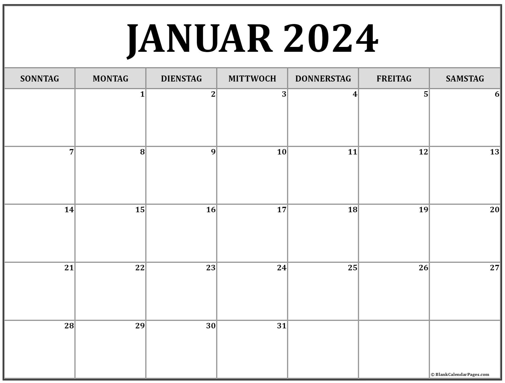 Januar 2022 kalender auf Deutsch | kalender 2022