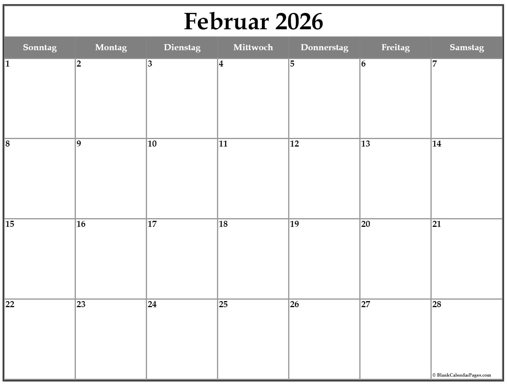 Februar 2023 Kalender Auf Deutsch Kalender 2023