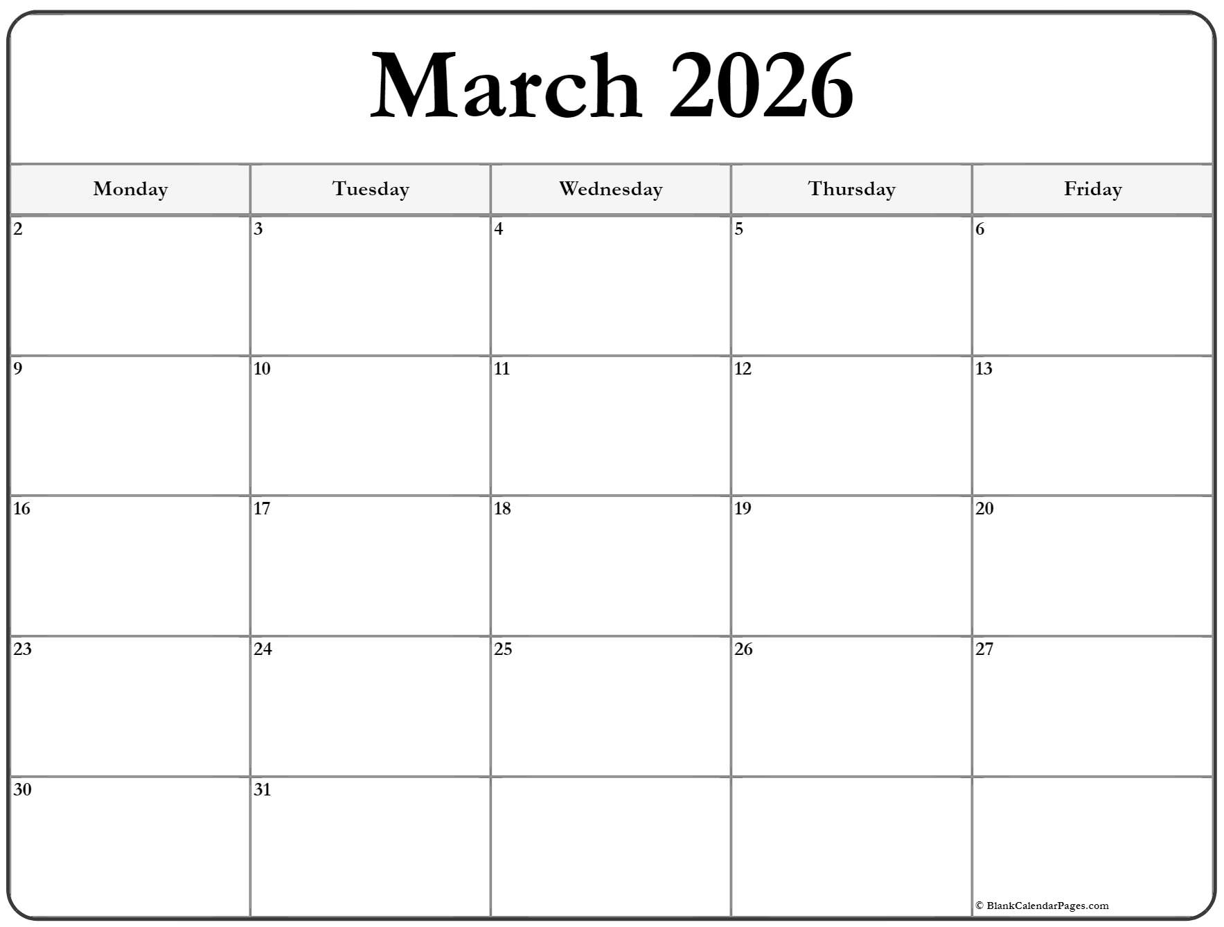 Simple Calendar 2023 Monday Royalty Free Vector Image Free 2023 