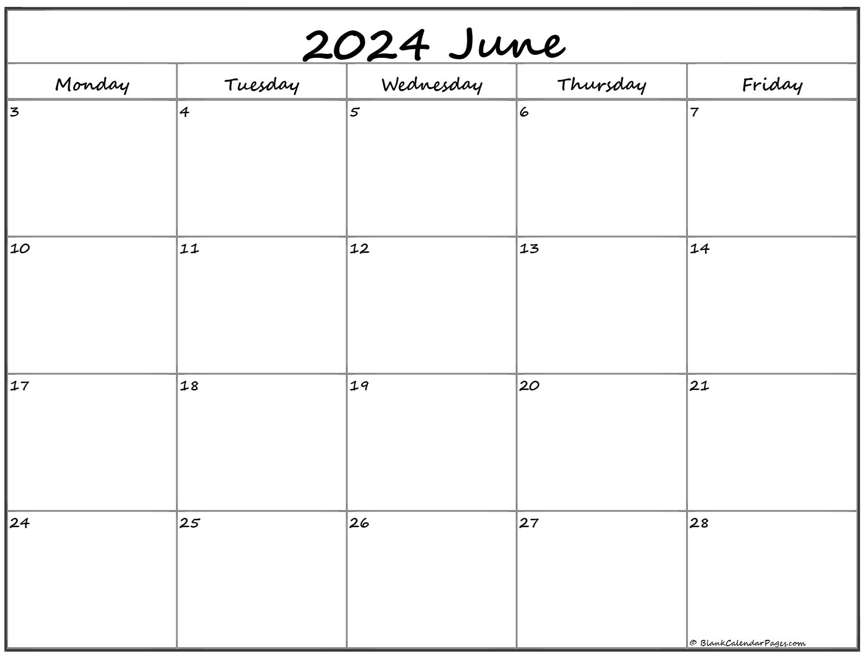 June July 2023 Calendar Monday Start PELAJARAN