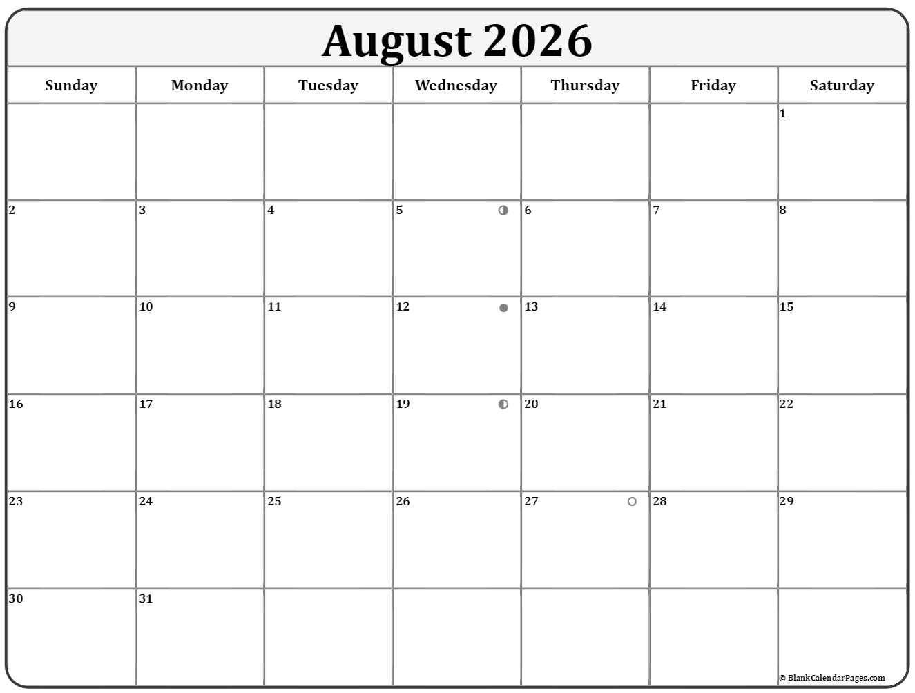 August 2023 Lunar Calendar Moon Phase Calendar August 2023 Lunar Calendar Moon Phase Calendar