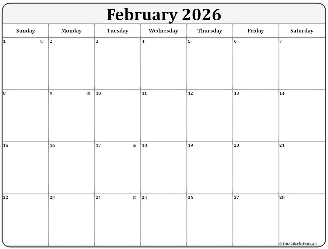 February 2023 Lunar Calendar Moon Phase Calendar