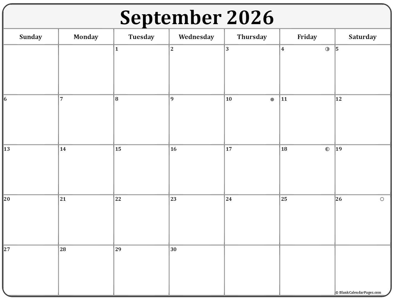 September 2023 Lunar Calendar Moon Phase Calendar