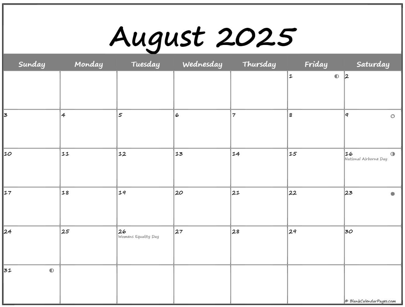 August 2022 Lunar Calendar Moon Phase Calendar