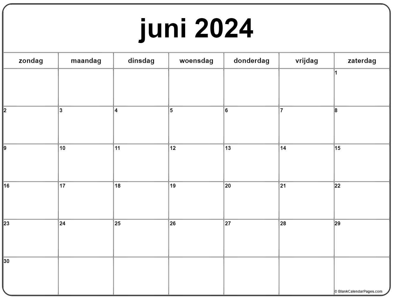 verschijnen Direct baai juni 2022 kalender Nederlandse | Kalender juni