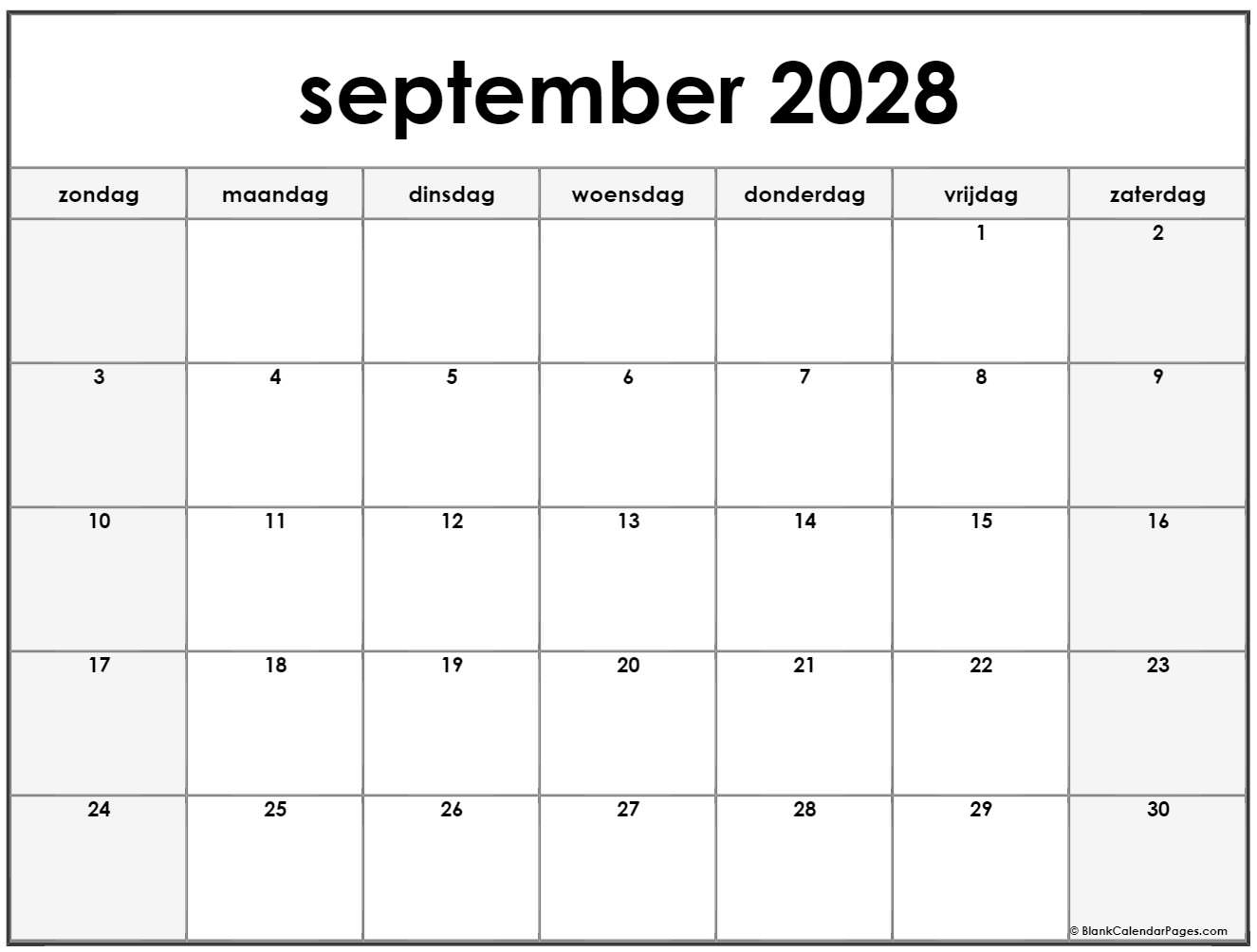 september 2028 calendario
