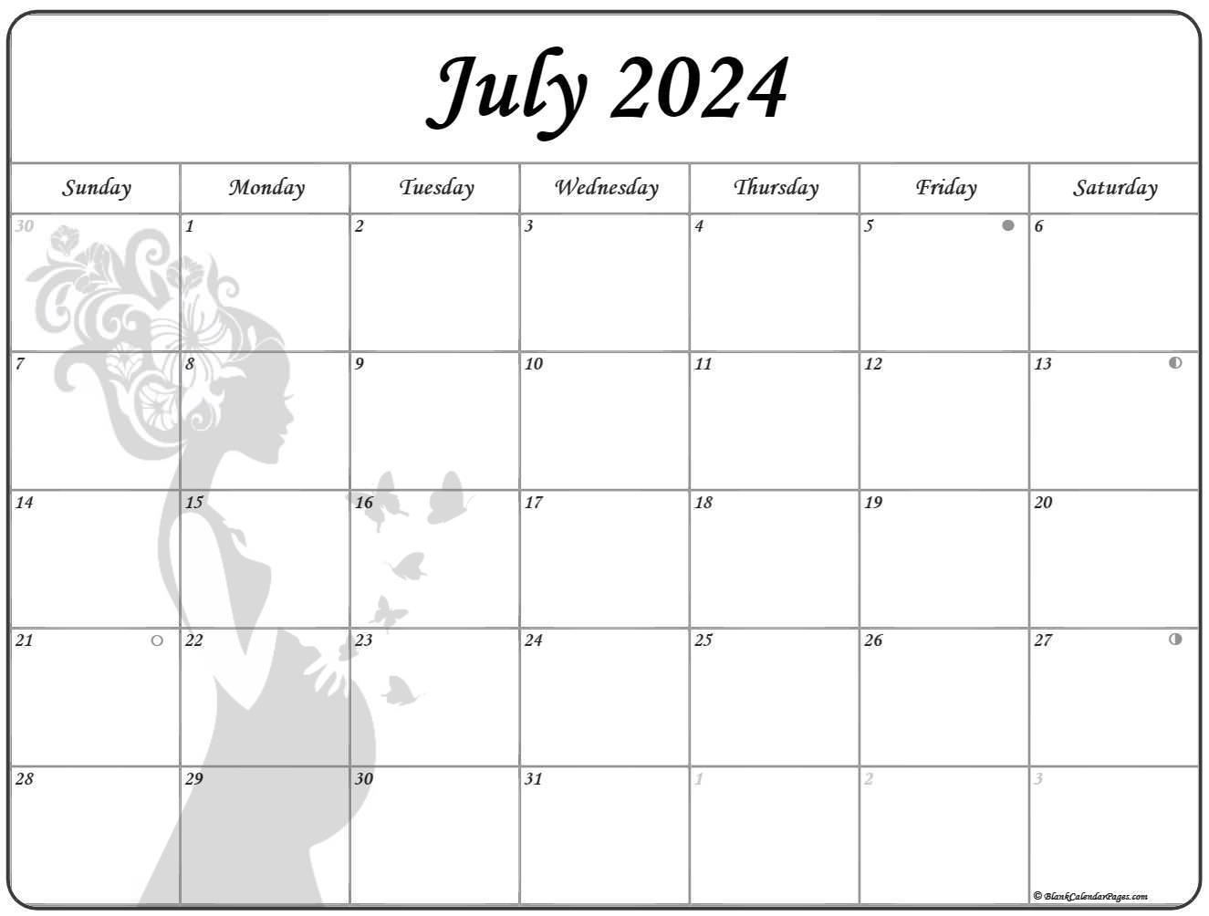 July 2022 Pregnancy Calendar Fertility Calendar