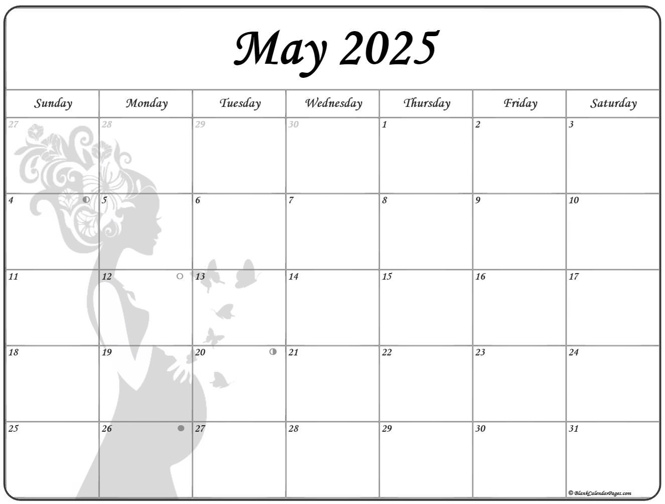 May 2021 Pregnancy Calendar | Fertility Calendar