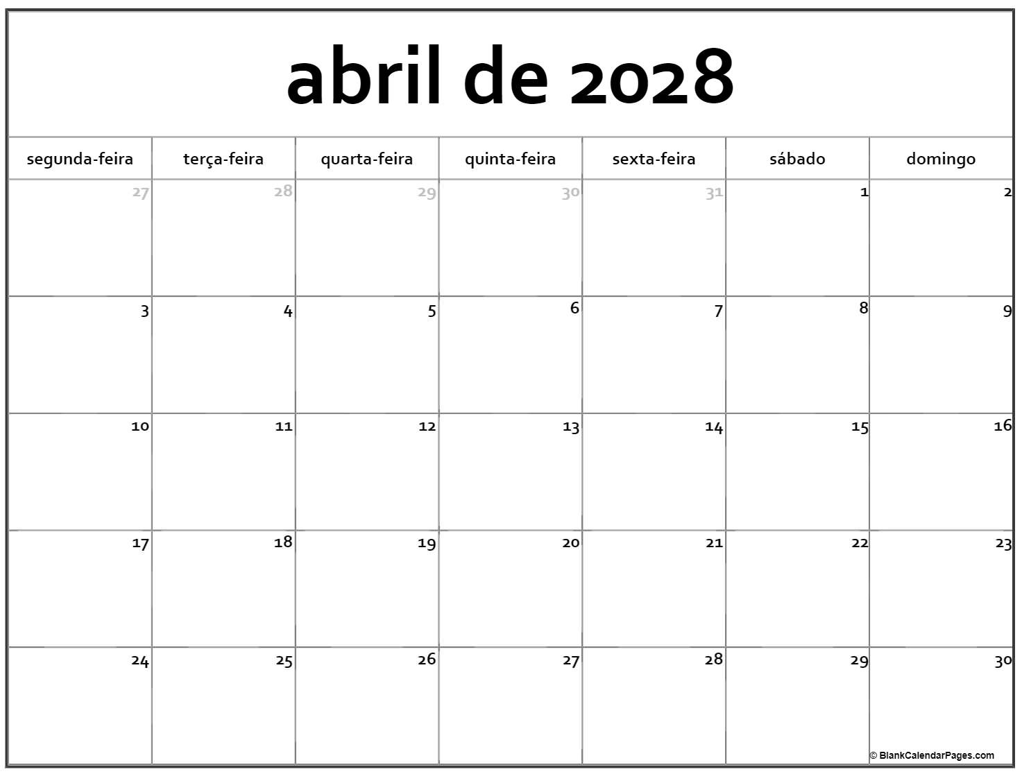 abril de 2028 calendario