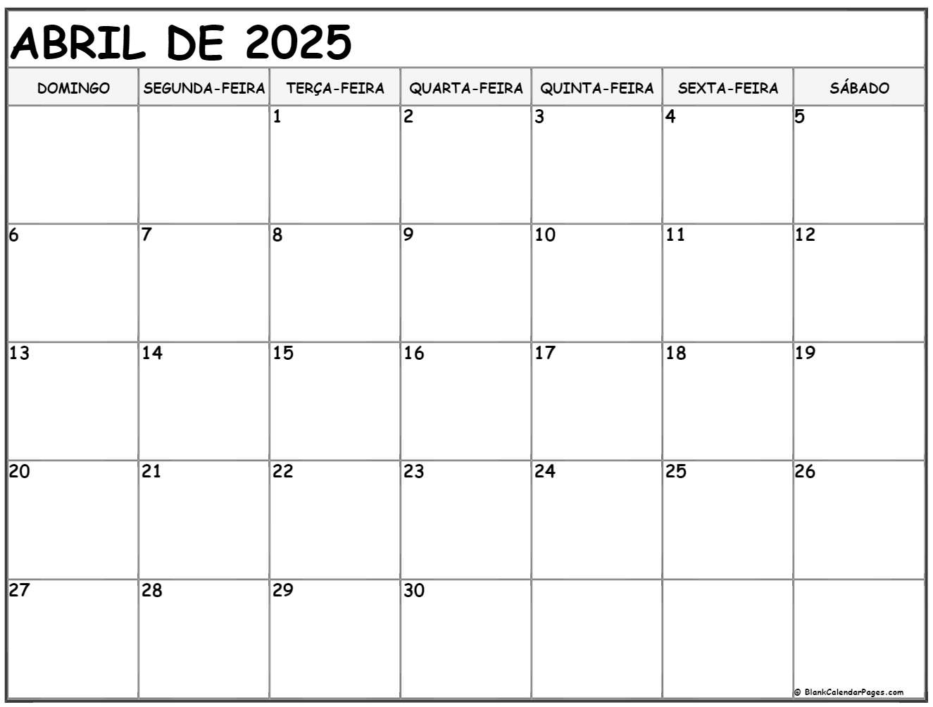 Abril De 2023 Calendario Gr tis Em Portugu s Calendario Abril