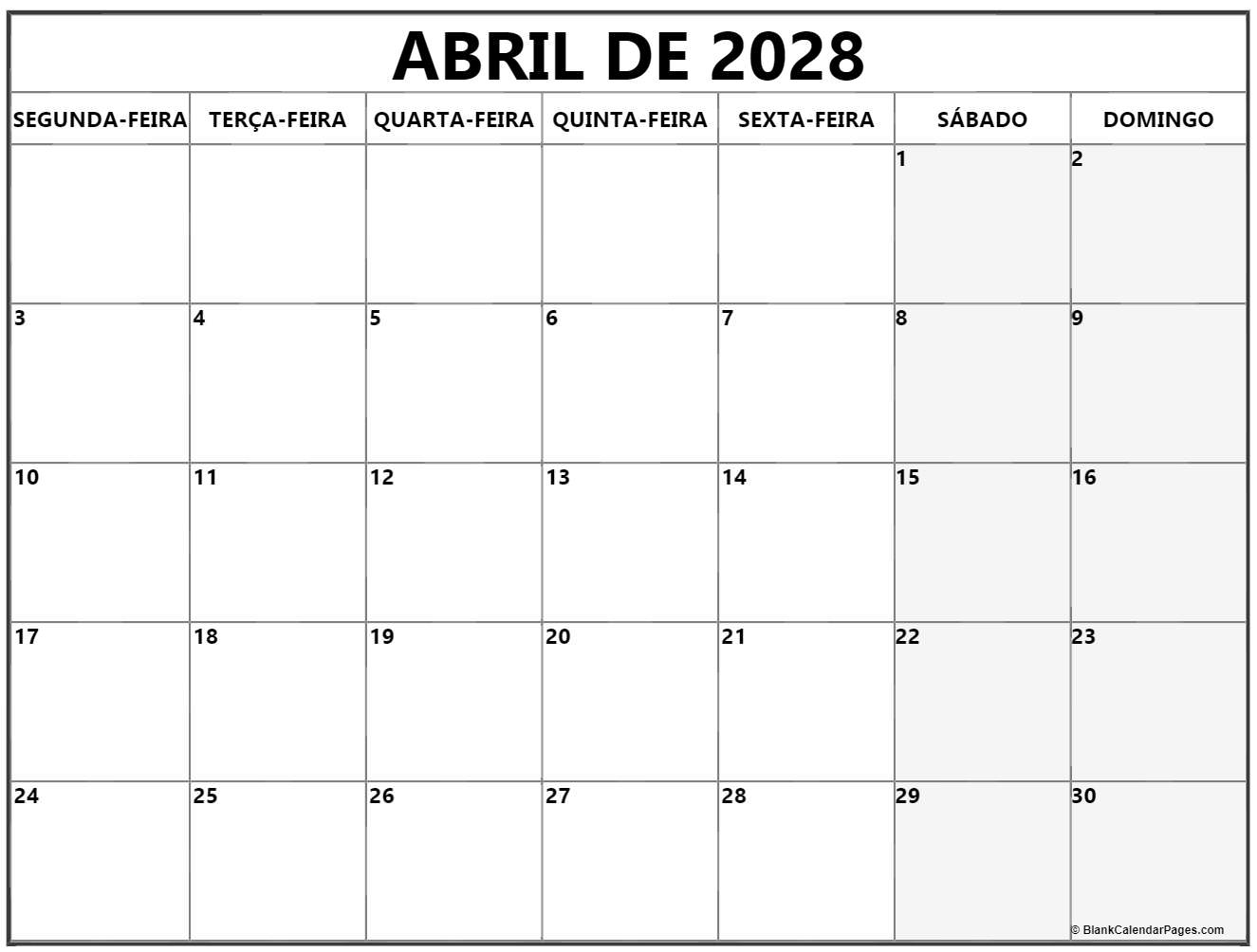 abril de 2028 calendario
