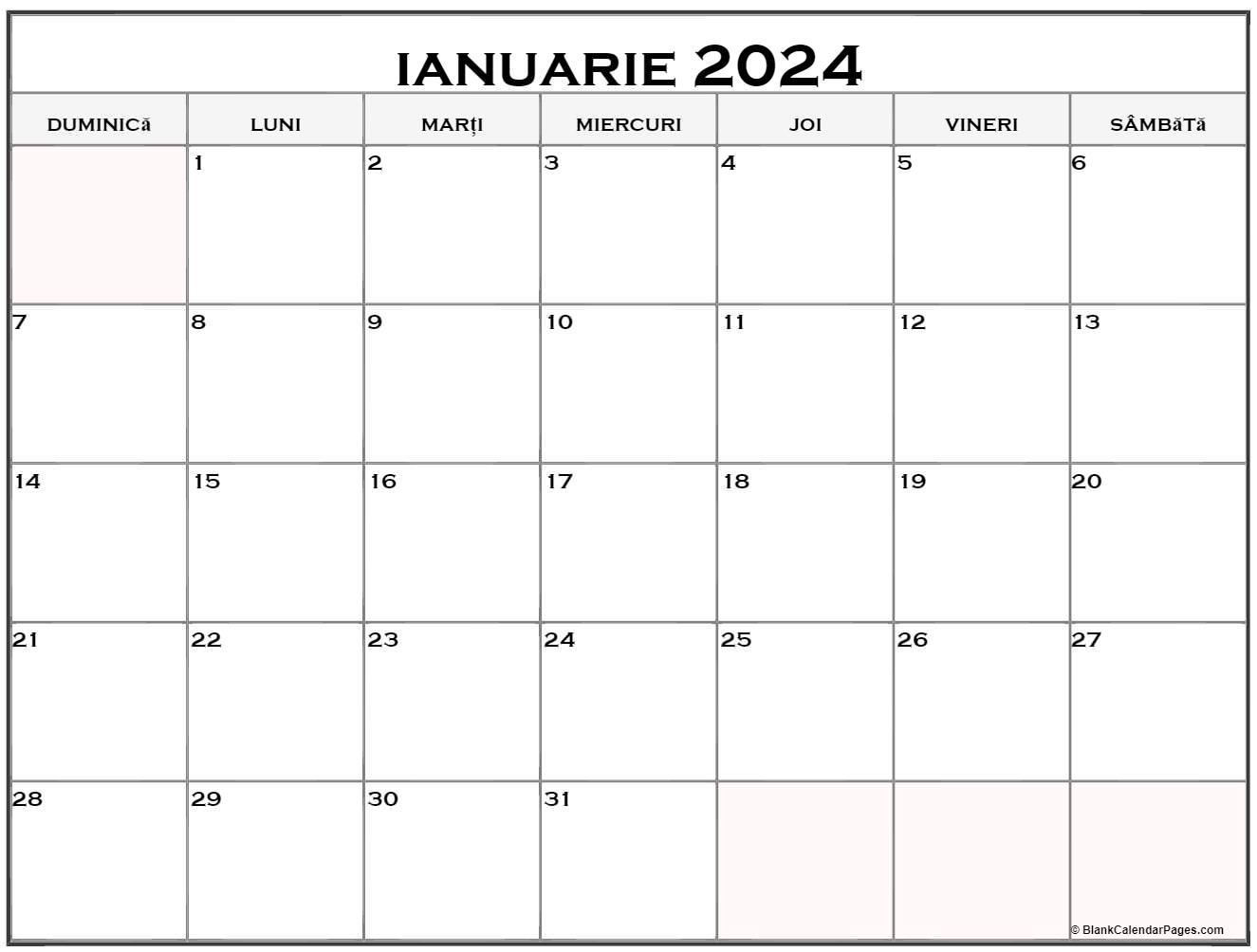 Calendar 2024 Pdf Romanesc Calendar 2024
