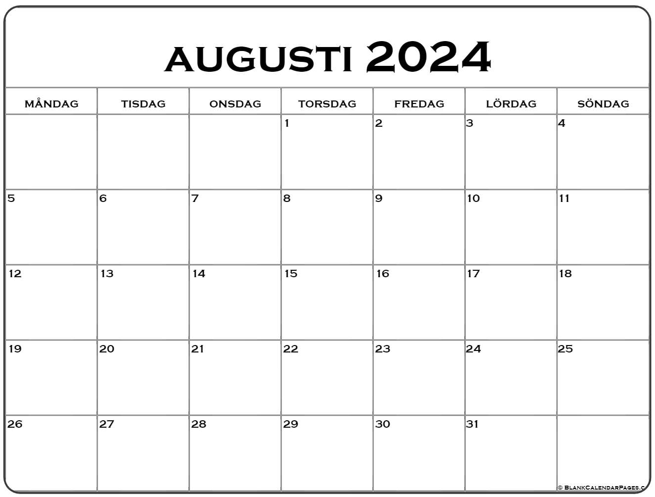 Augusti 2021 Kalender Svenska Kalender Augusti