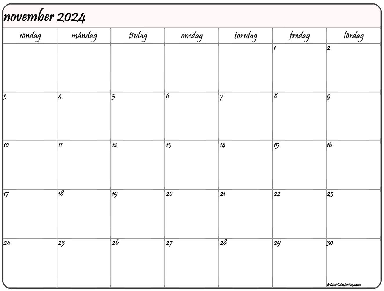  november  2022  kalender  Svenska Kalender  november 