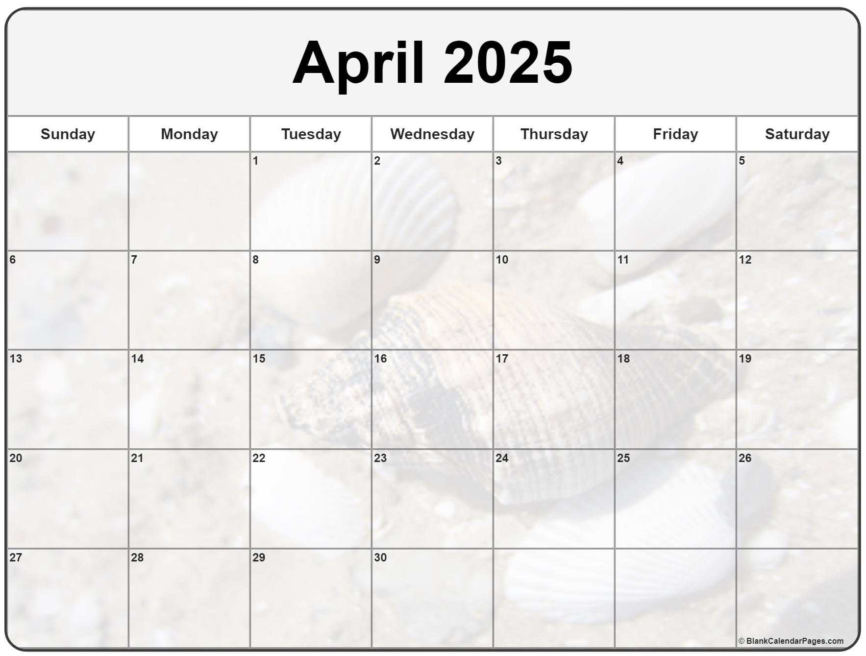 Collection Of April 2023 Photo Calendars With Image Filters 