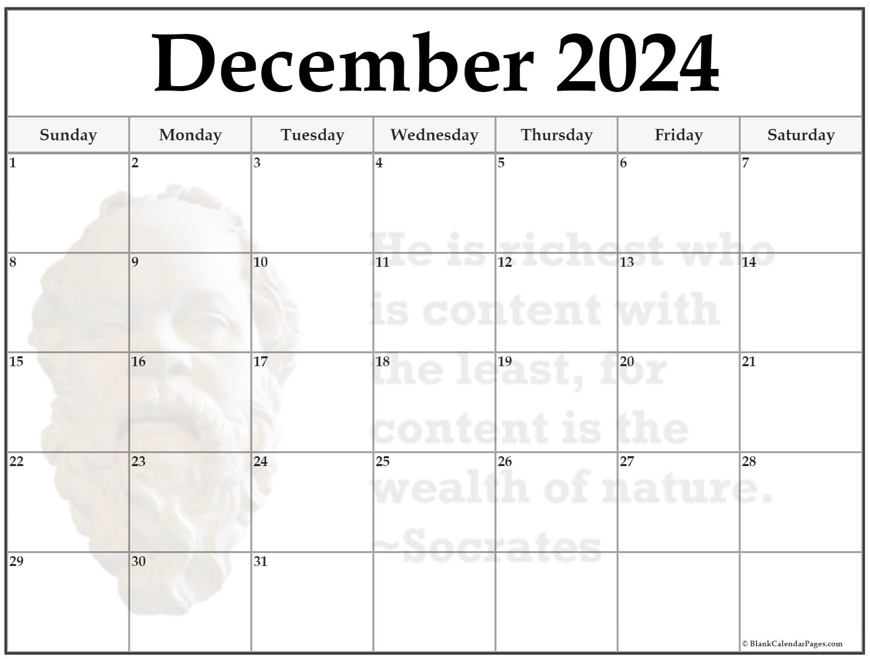 24+ December 2024 quote calendars