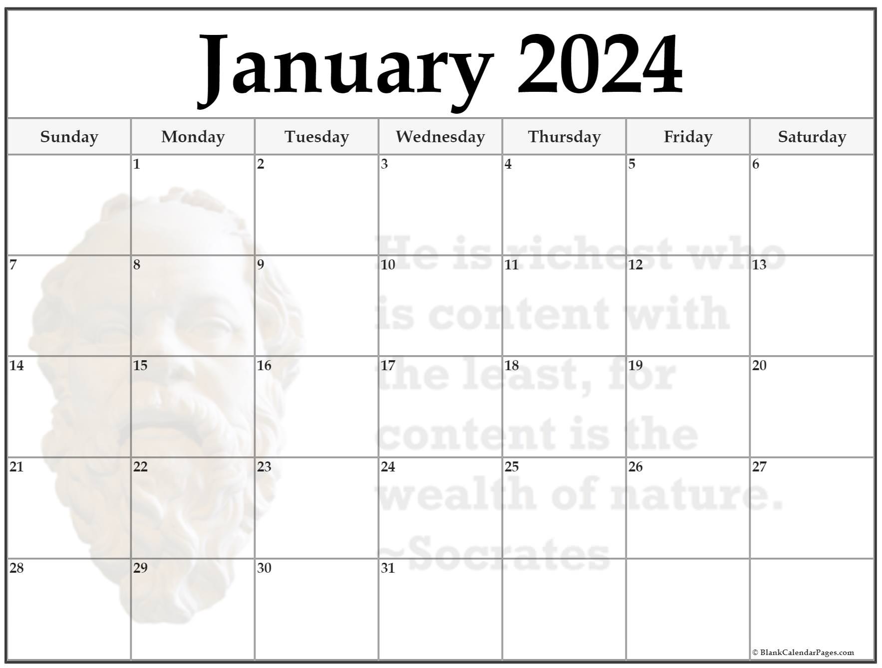 24+ January quote calendars