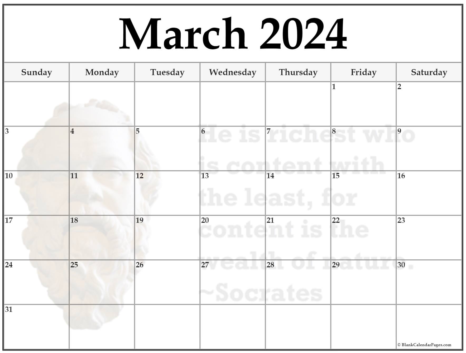 24+ March 2023 quote calendars