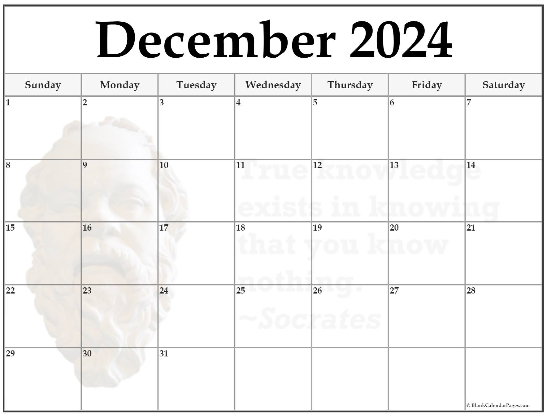24+ December 2024 quote calendars