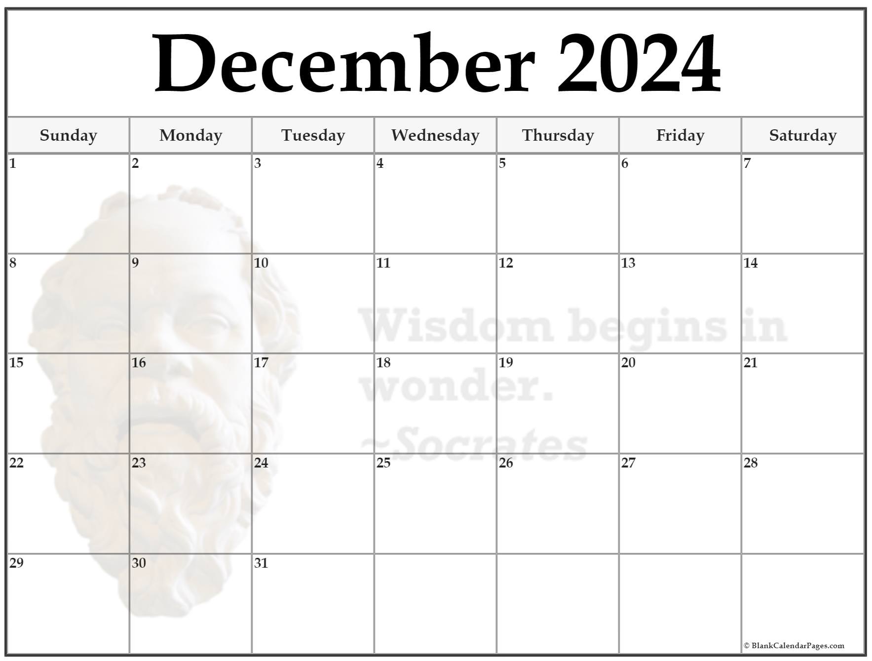 24+ December 2024 quote calendars