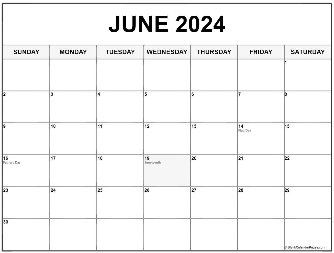 2024 June Calendar With Holidays United States Of America Betty Chelsey