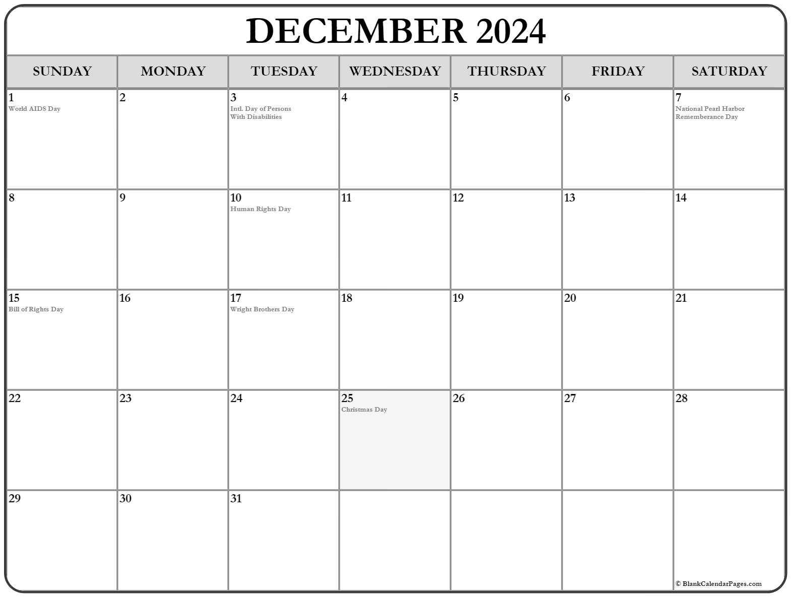 calendar december 2022 with holidays
