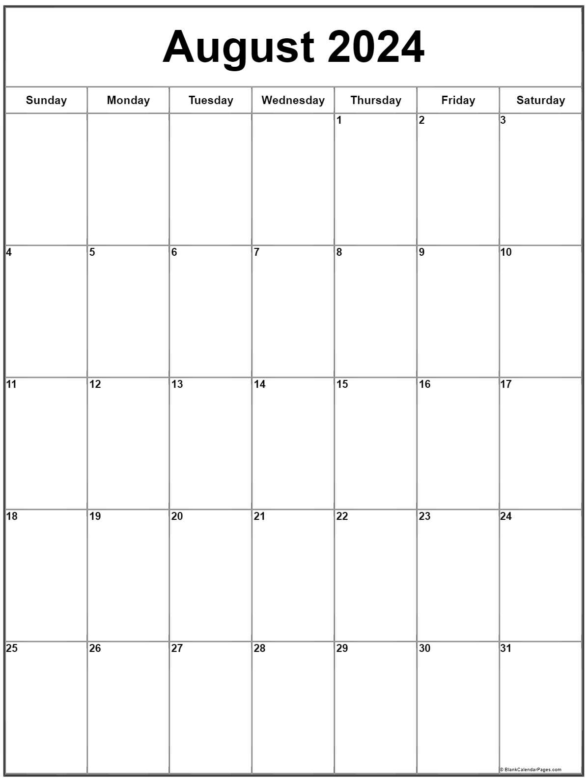Printable Calendar August 2024 Portrait ketty sheena