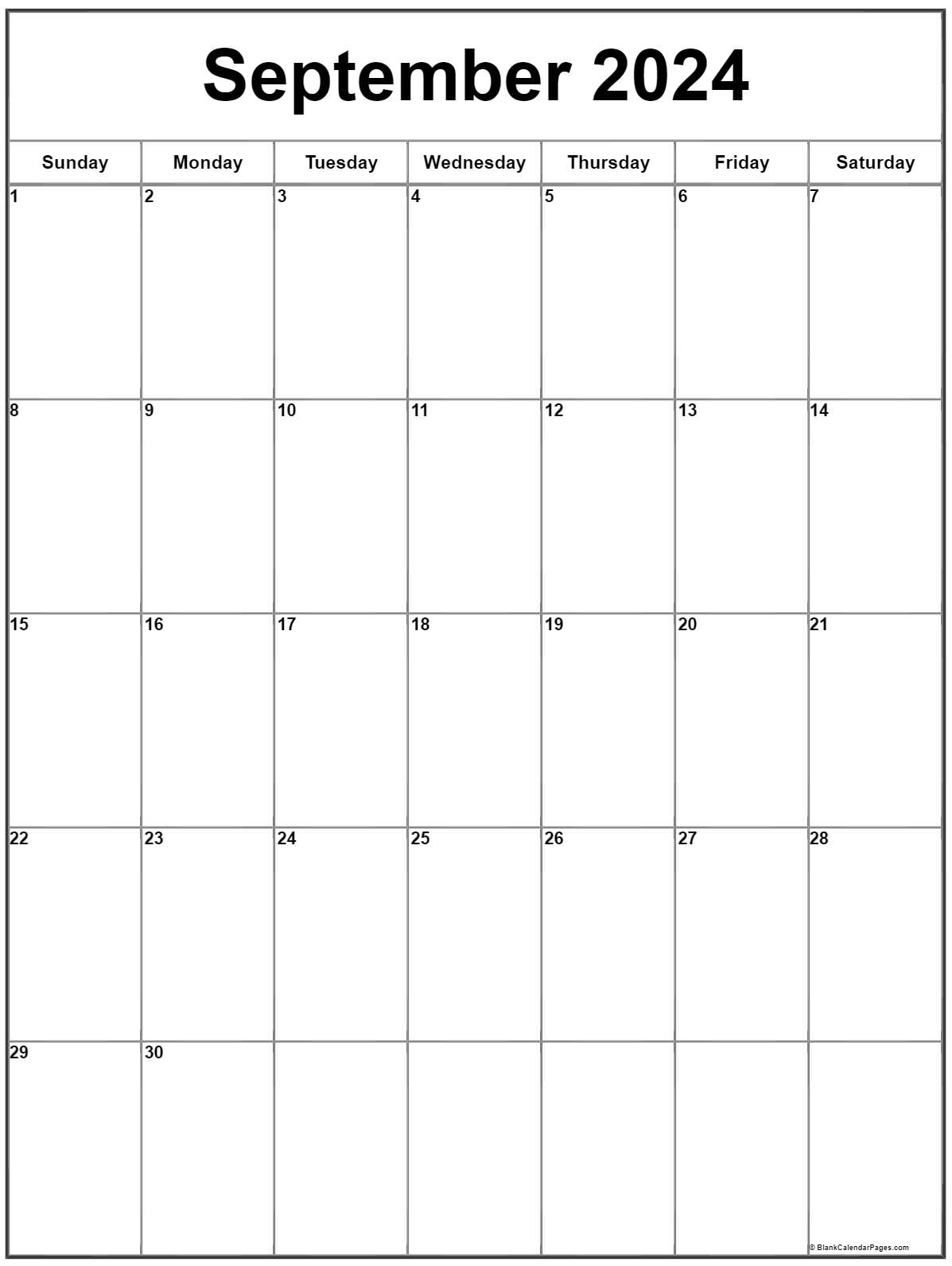 September 2022 Calendar Template September 2022 Vertical Calendar | Portrait
