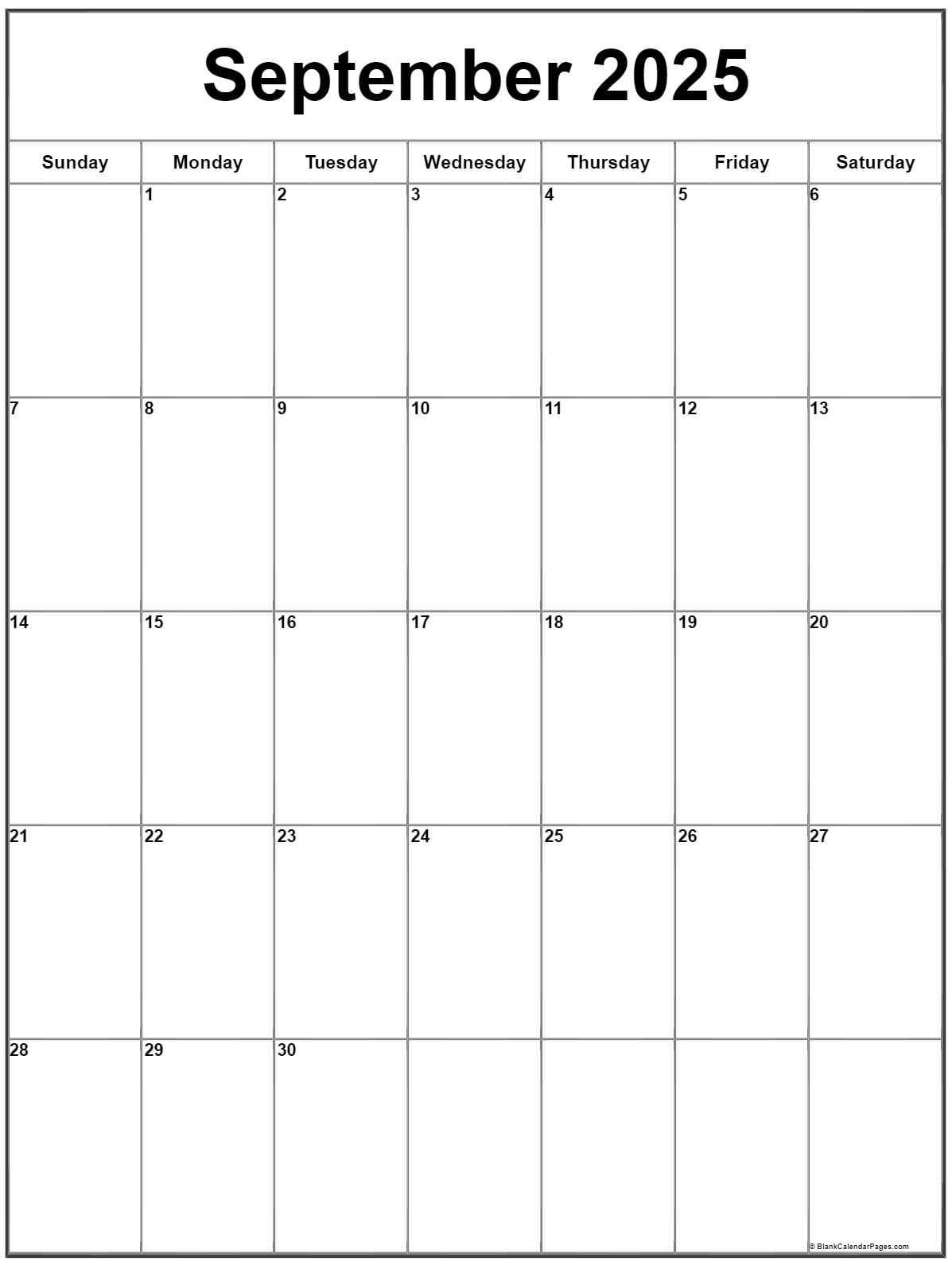 September 2025 Calendar To Print Free Plan Your Month With Ease