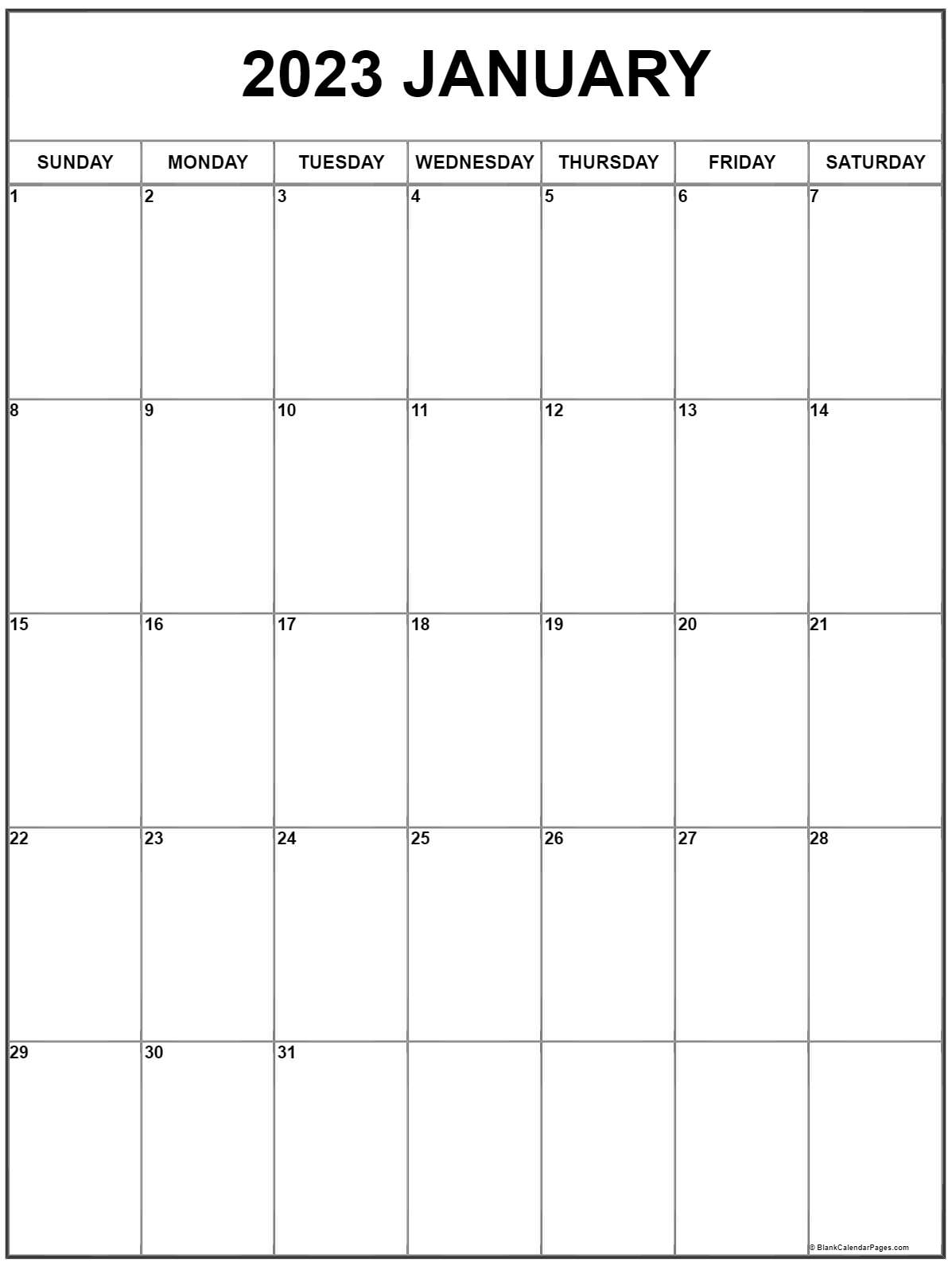 January 2023 Free Printable Calendar Customize And Print 0790