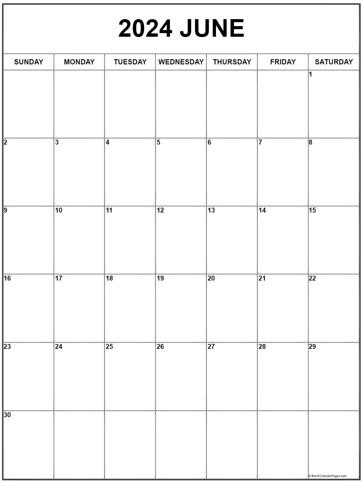 Print Calendar June 2022 June 2022 Vertical Calendar | Portrait
