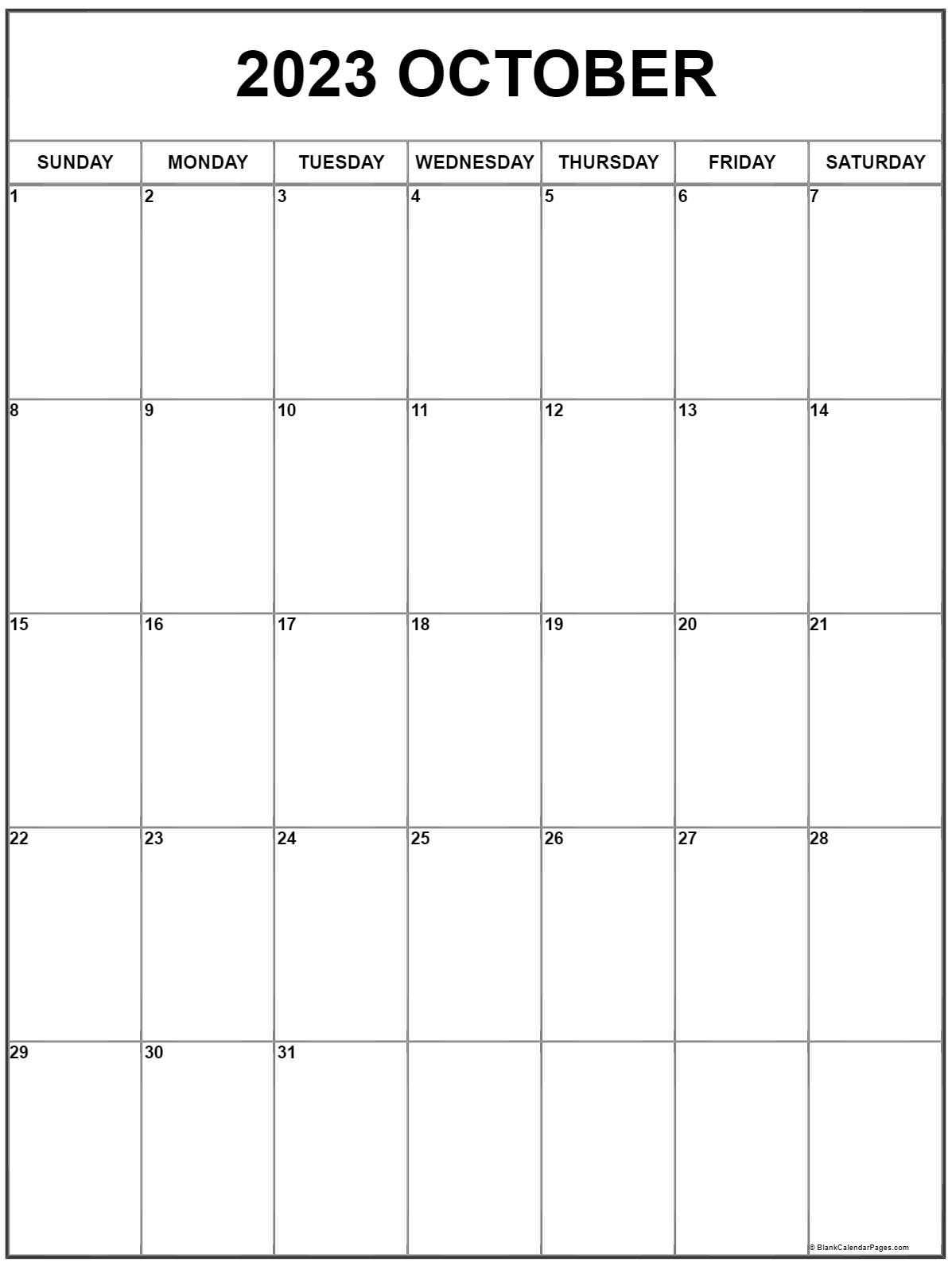 Vertical Monthly Calendar Printable 2024