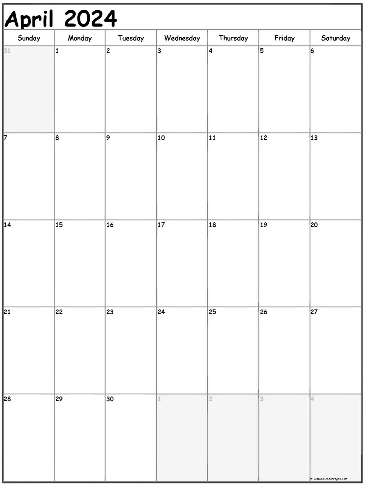 Printable April Calendar 2022 2023 Printable Calendars Images And