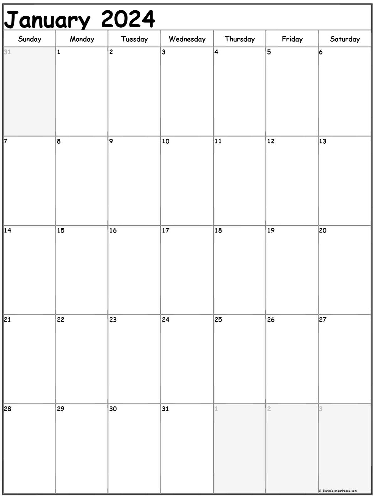 2024 Calendar with Holidays, Printable Free, Vertical –