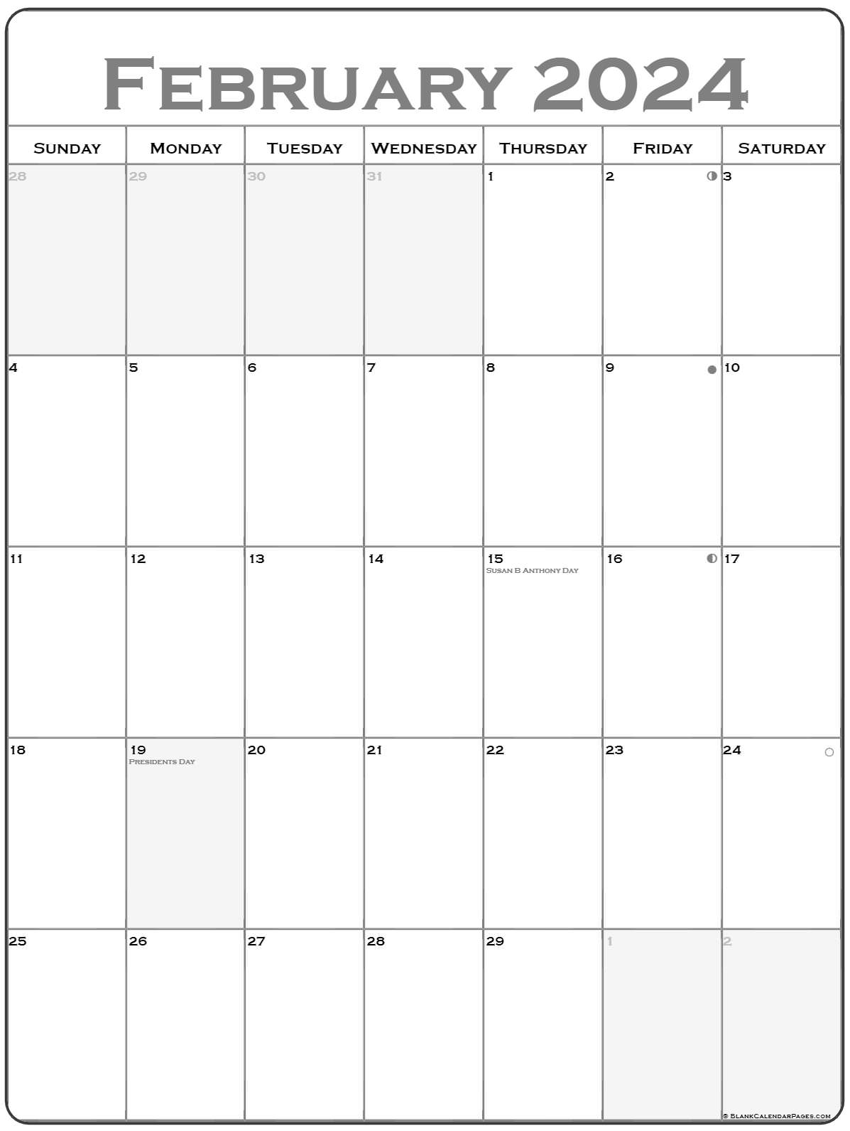 february 2022 vertical calendar portrait