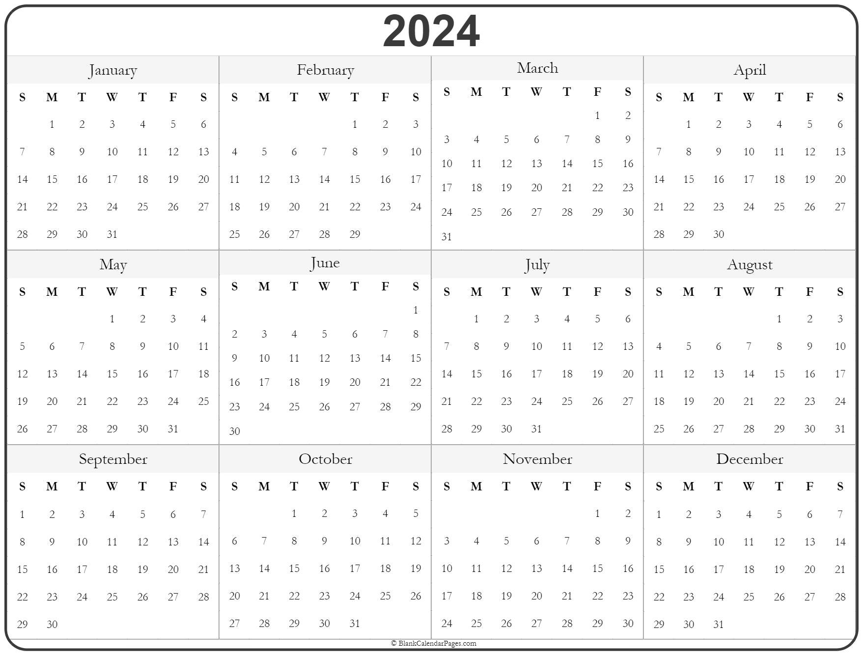 free download printable calendar 2024 with check boxes 2024 holidays